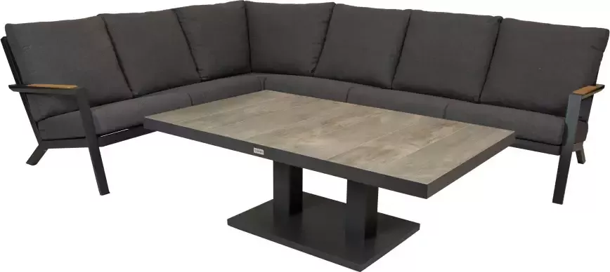 Qopps Avios loungehoek met Camos in hoogte verstelbare tafel