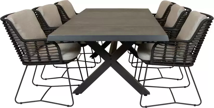 4 Seasons Outdoor Qopps Bilby tuintafel met 4SO Fabrice dining tuinstoel