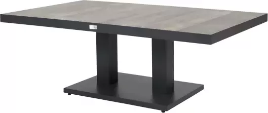 Qopps Camos in hoogte verstelbare tuintafel 140 x 85 mat royal Grey frame keramisch blad - Foto 1
