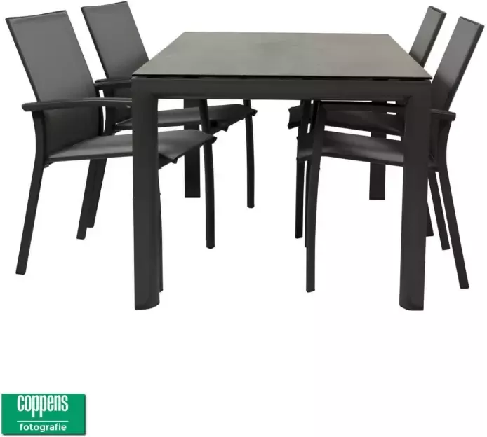 Qopps Colby tuintafel 180 met 4 tuinstoelen Tampa - Foto 1