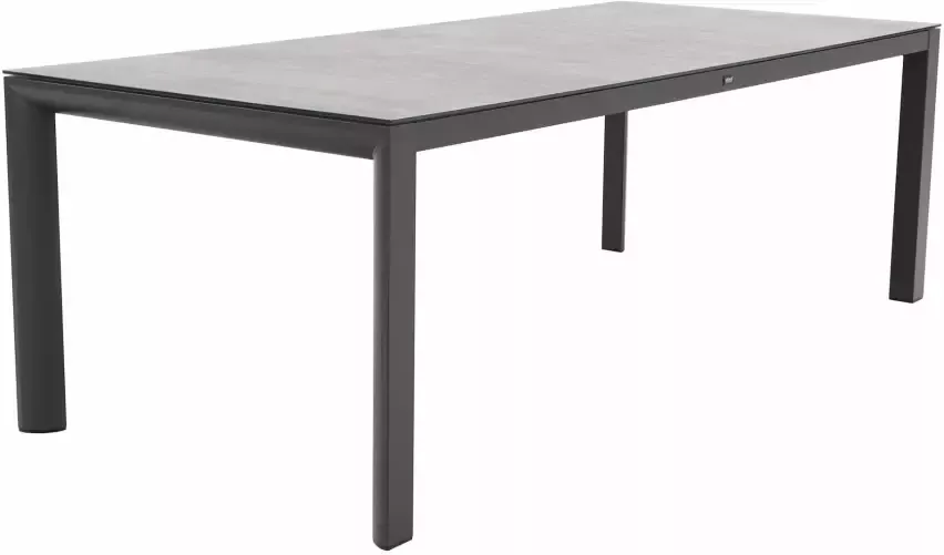 Qopps Colby tuintafel 220 x 100 porselein blad mat royal grey - Foto 1