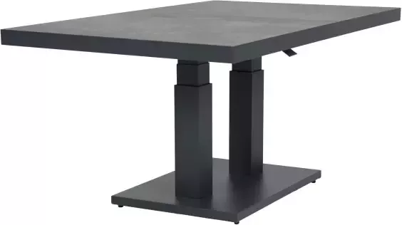 Qopps Gooks Up down tuintafel 140 x 85 royal Grey mat met Antraciet blad - Foto 1