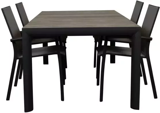 Qopps Kings tuintafel met Tampa stapelstoel - Foto 1
