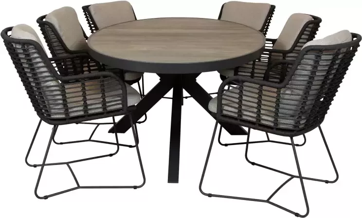 4 Seasons Outdoor Qopps Kismo tuintafel met 4SO Fabrice dining tuinstoel - Foto 1
