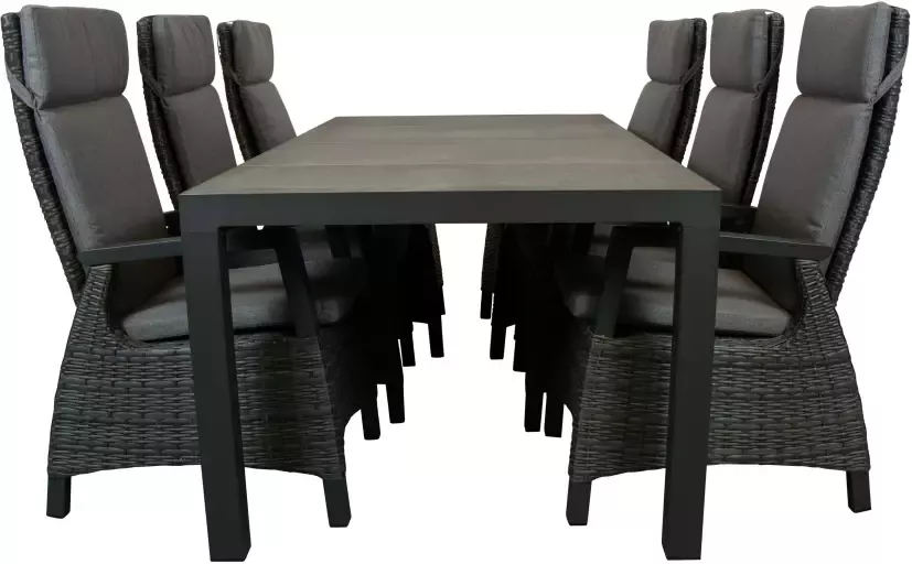 Qopps Levas tuintafel 220 met Darwin verstelbare tuinstoel