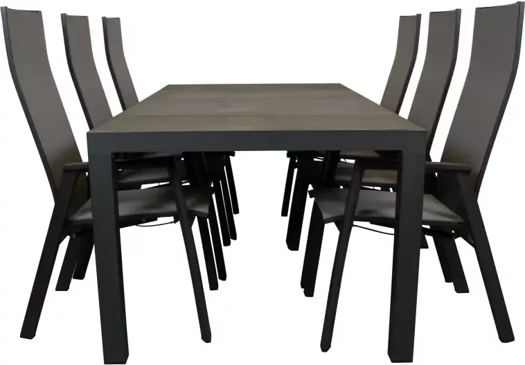 Qopps Levas tuintafel met Palsa gasveer verstelbare tuinstoel
