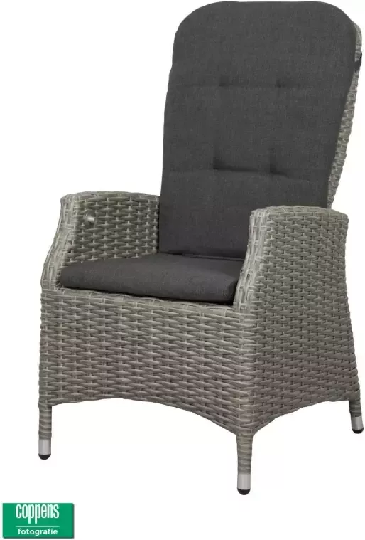 Qopps Memphis verstelbare dining tuinstoel Cloudy Grey - Foto 1