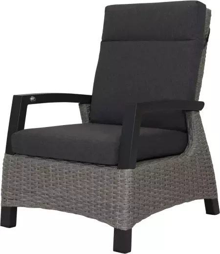 Qopps Orlon lounge tuinstoel gasveer verstelbaar Cloudy Grey