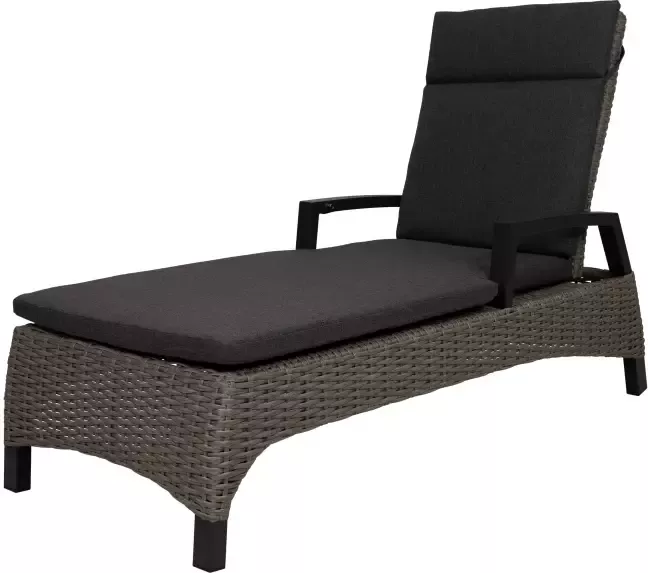 Qopps Orlon ligbed cloudy grey met kussen