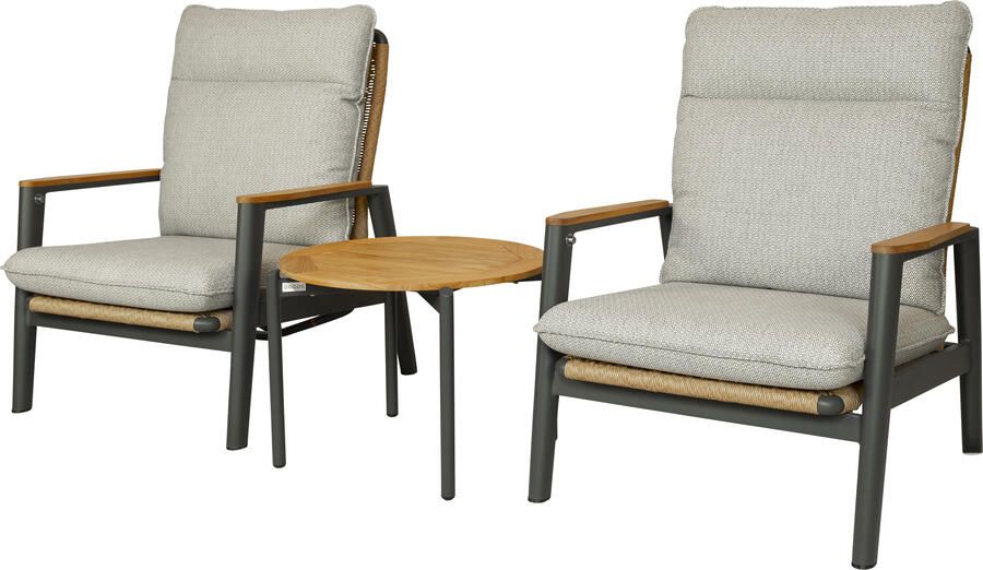 Qopps 2x Yvori loungestoel met Chiva koffietafel - Foto 1