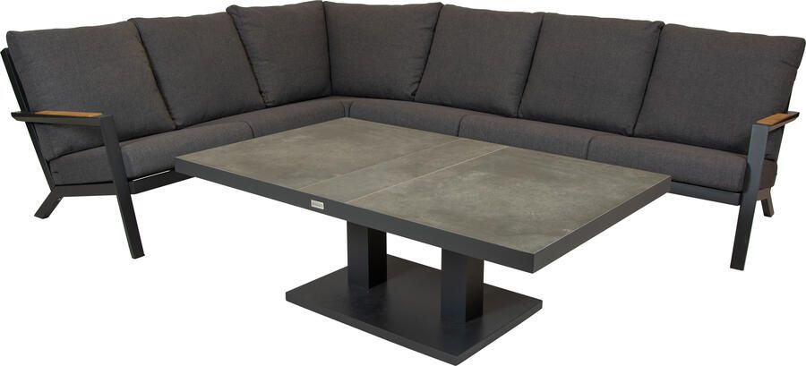 Qopps Avios loungebank met Gooks in hoogte verstelbare tafel - Foto 1