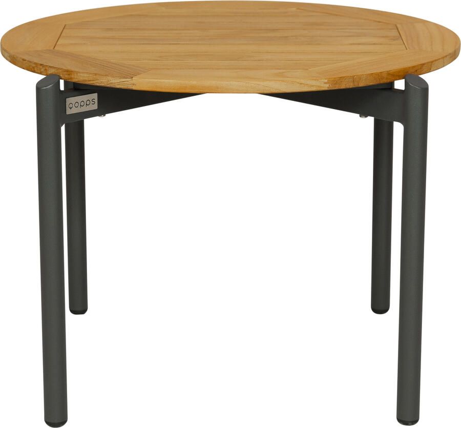 Qopps Chiva koffietafel 60 cm rond teak blad