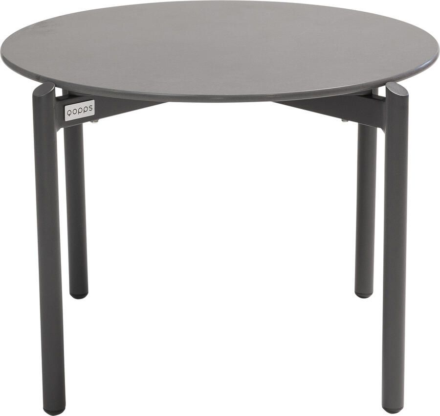 Qopps Dagoo koffie tafel 60 cm rond royal grey blad sinterstone - Foto 1