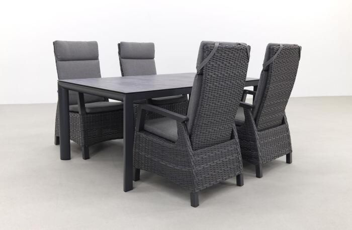 Qopps Darwin tuinstoel met tuintafel Colby 180 cm