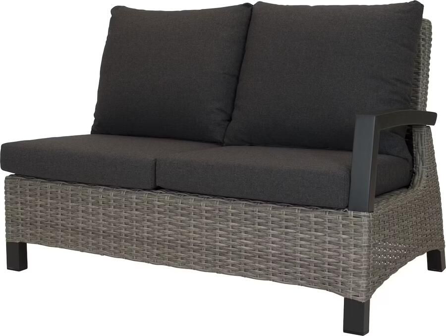 Qopps Orlon 2 zits element leuning links cloudy gry