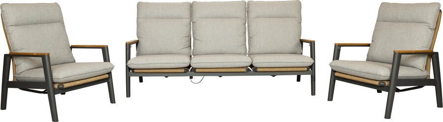 Qopps Yvori 3-zits met 2 Yvori loungestoelen - Foto 1