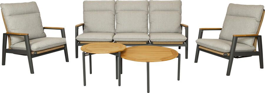 Qopps Yvori loungeset met chiva koffietafeltjes