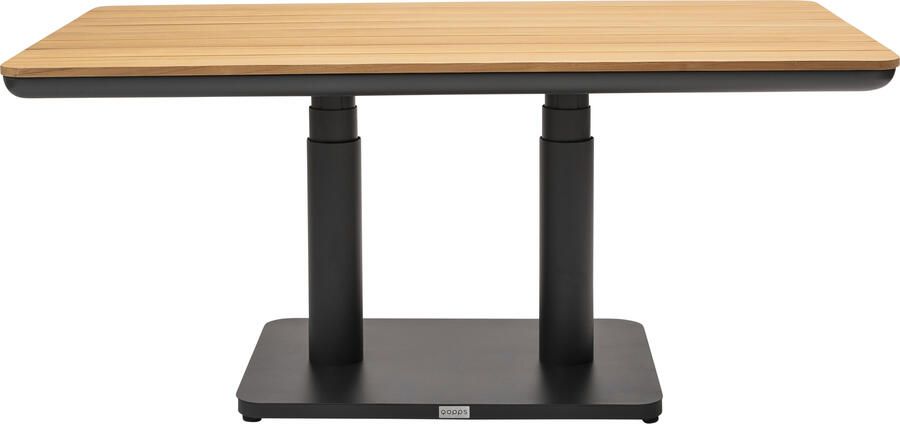 Qopps Zamin up down tafel 140 x 80 met teak top - Foto 1