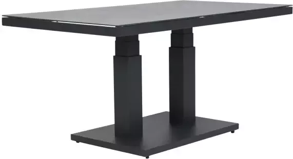 Qopps Rubli in hoogte verstelbare tafel 130 x 75 antraciet - Foto 1