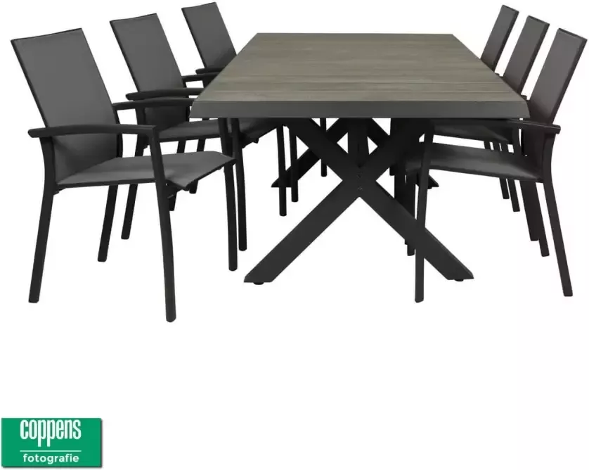 Qopps Tuintafel Admiral met 6 stoelen Tampa