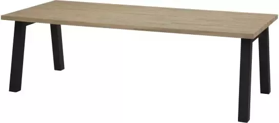 Taste Derby 240 teak top alu onderstel