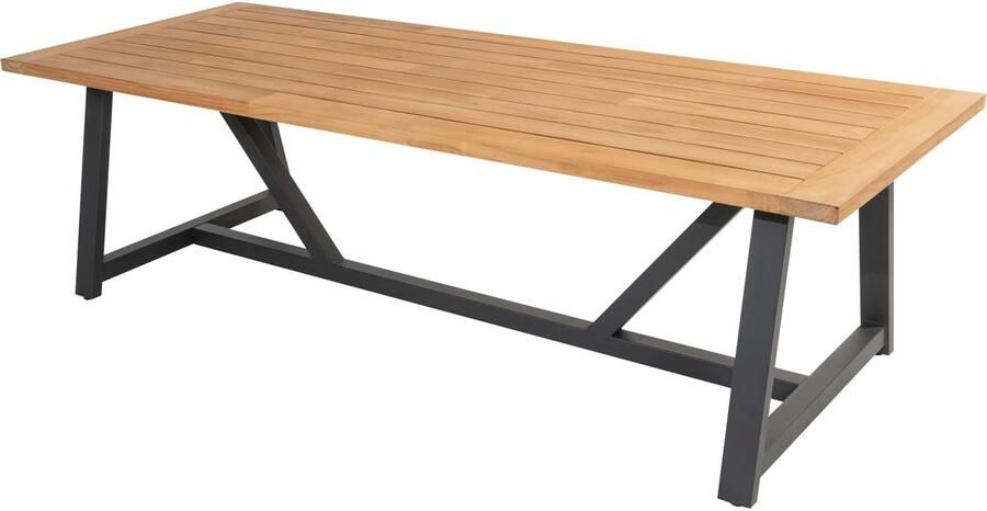 Taste 4SO Noah tafel teak 260 x 100 cm antraciet onderstel - Foto 1