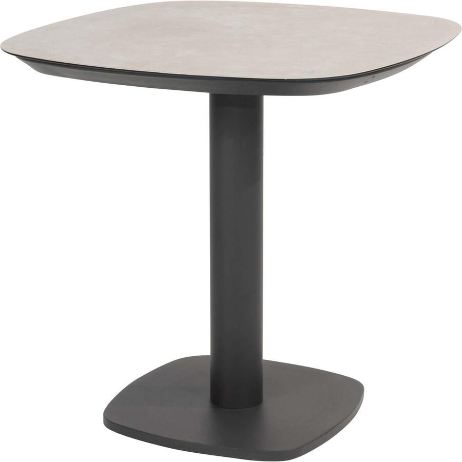 4 Seasons Outdoor Manolo dining tuintafel 75x75x75 cm printed ceramic antraciet Taste 4SO