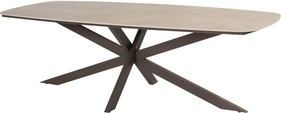 Taste by 4SO Prado tuintafel deens ovaal 240 x 105 keramisch blad terre onderstel