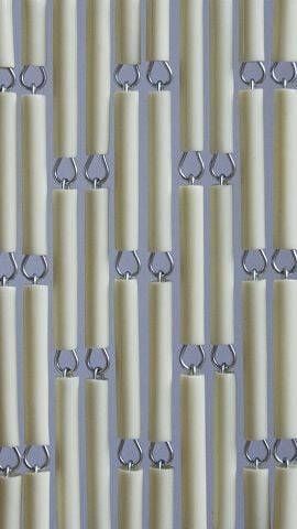 Vliegengordijnenexpert Vliegengordijn Hulzen Creme 90 x 210 cm Op