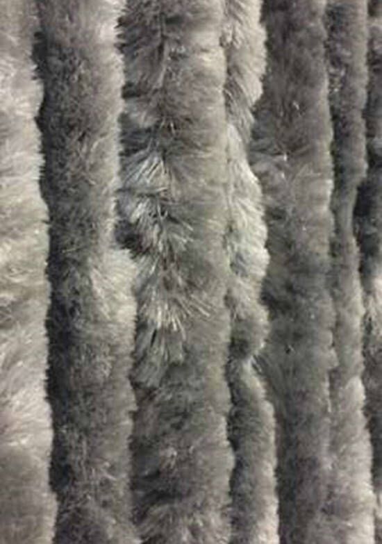 Vliegen gordijnen expert Kattenstaart vliegengordijn 90x220 grijs gevlamd