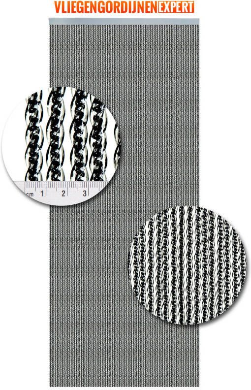 Vliegen gordijnen expert Vliegengordijnenexpert Venetië Zwart 100x240 vliegengordijn