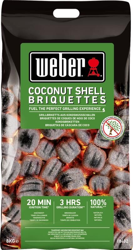 Weber Kokosnoot briketten 8 kg