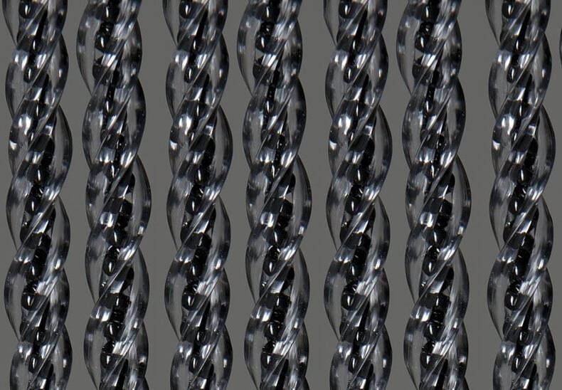 Wicotex Vliegengordijn Orchidea | 220cm | Zwart Transparant