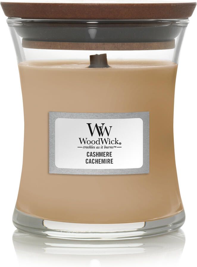 WoodWick Geurkaars Mini Cashmere 8 cm | ø 7 cm