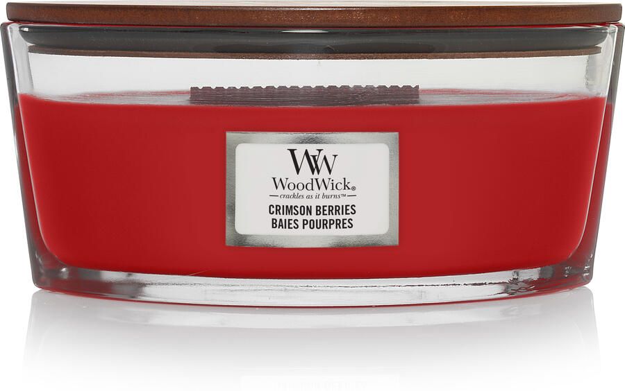 WoodWick crimson berries ellipse candle