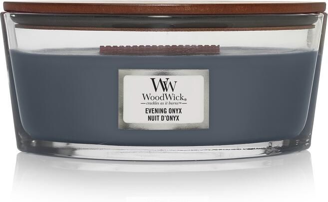 WoodWick evening onyx ellipse candle
