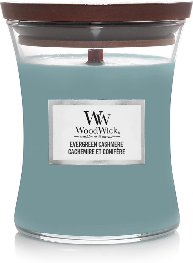 WoodWick evergreen cashmere medium candle
