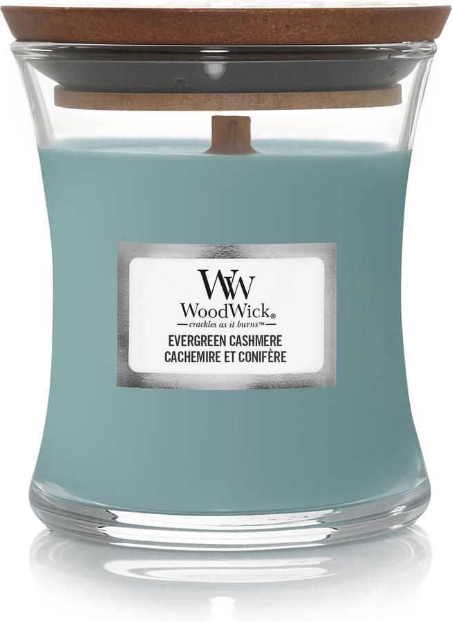 WoodWick evergreen cashmere mini candle