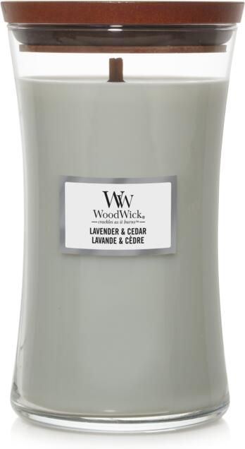 WoodWick lavender & cedar large candle
