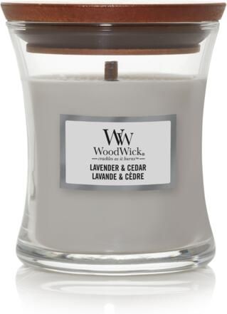 WoodWick lavender & cedar mini candle