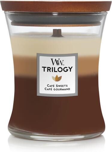 WoodWick trilogy cafsweets medium candle