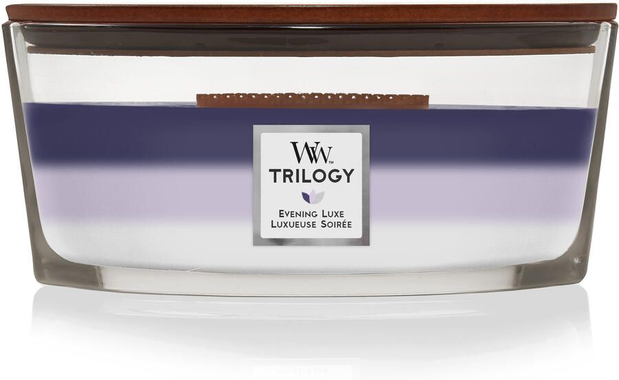 WoodWick trilogy evening luxe ellipse candle