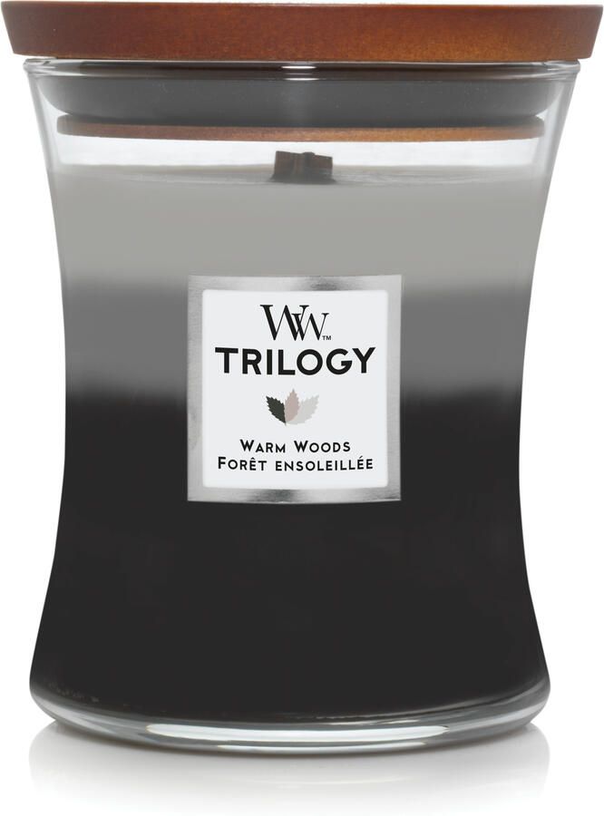 WoodWick WW Trilogy Warm Woods Medium Candle