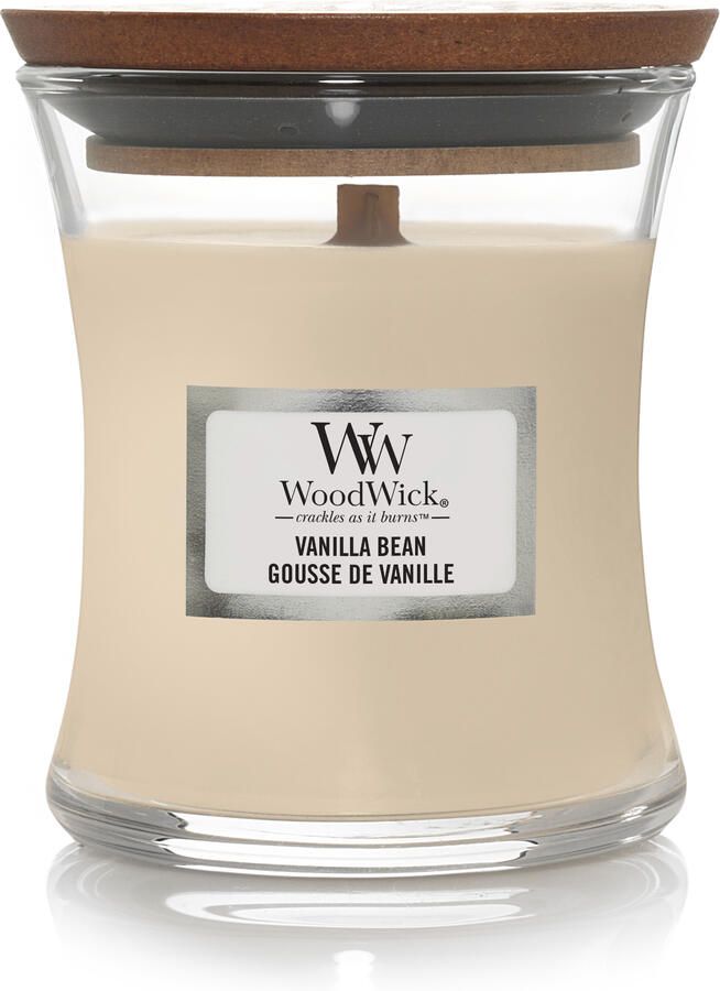 WoodWick vanilla bean mini candle