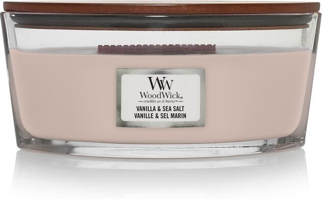 WoodWick vanilla & sea salt ellipse candle