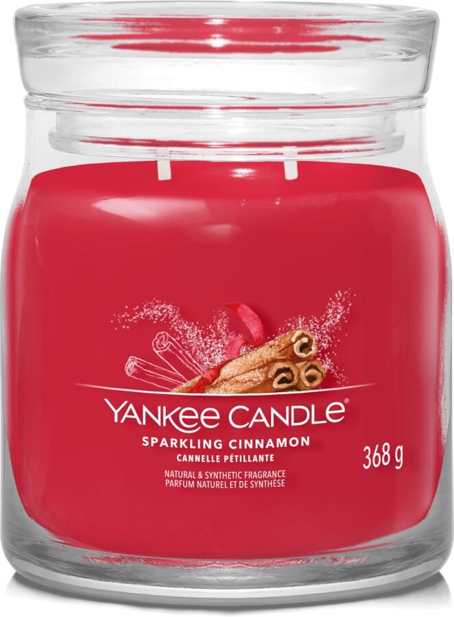 Yankee Candle sparkling cinnamon signature medium jar