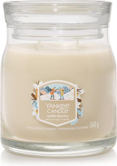 Yankee Candle Vanilla flurries signature medium jar