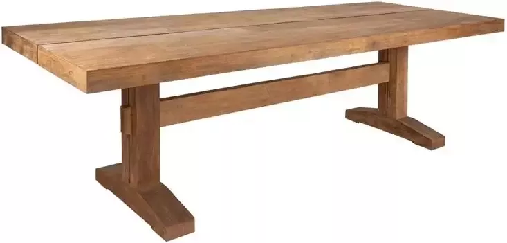 DTP Home Dining table Borgo rectangular 78x280x100 cm 8 cm top with split recycled teakwood - Foto 2