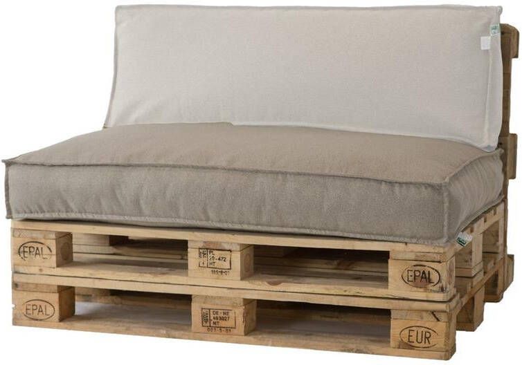 2L Home & Garden Palletkussen Metro Lounge Beige 120 x 80cm