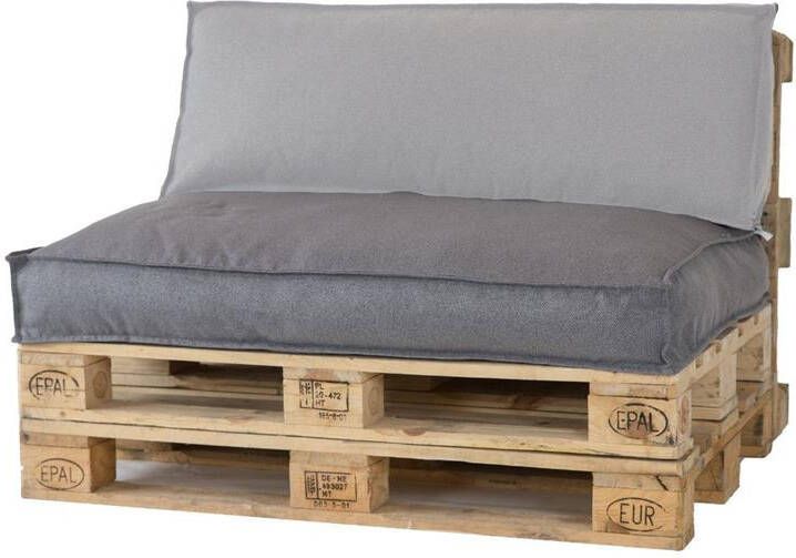 2L Home & Garden Palletkussen Metro Lounge Grijs 120 x 80cm